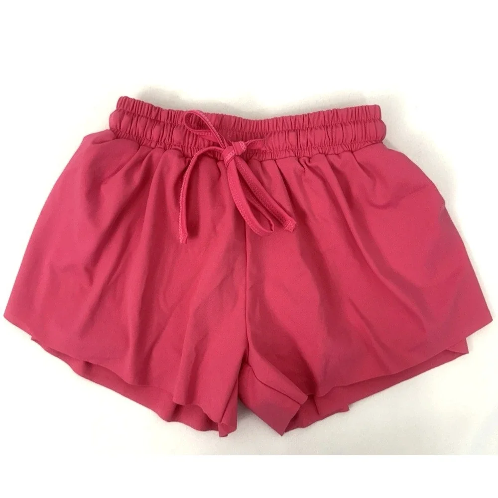 NWT Southern Sussies Pink 1/4 Zip‎ Long Sleeve Top and Shorts Girls Size 6/7